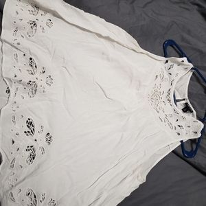 Inset lace tank